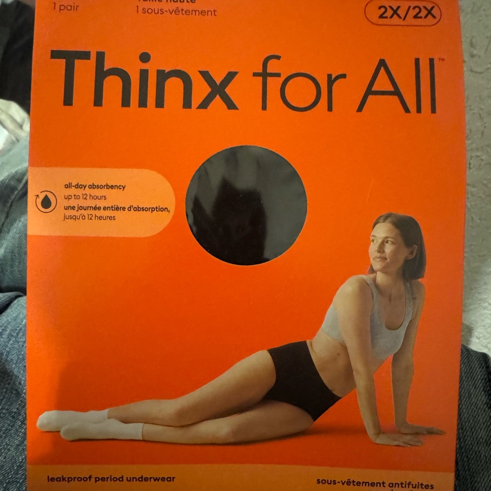 2 pairs Thinx for All Black Leakproof Underwear